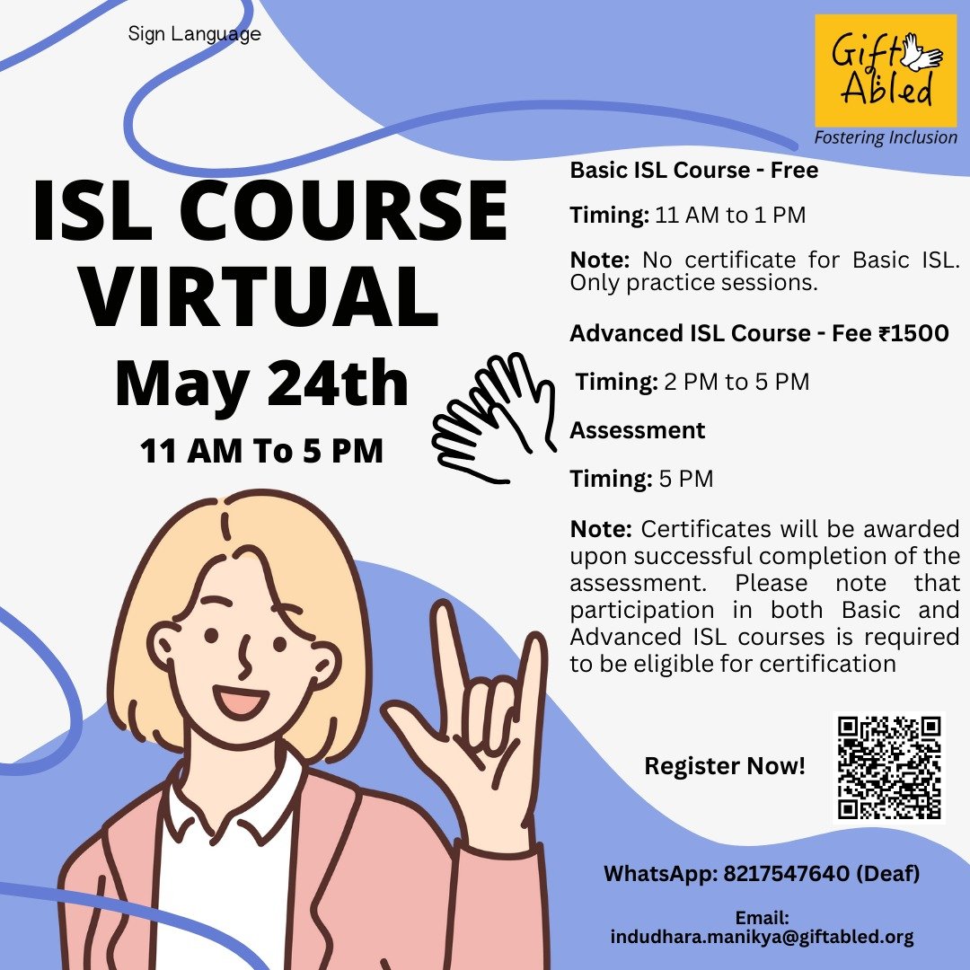 ISL Course Virtual May 24th 2025