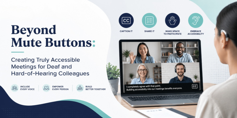 Beyond Mute Buttons: Creating Truly Accessible Meetings for Deaf and Hard-of-Hearing Colleagues
